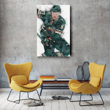 Load image into Gallery viewer, Kirill Kaprizov Canvas Art – Minnesota Wild Wall Decor
