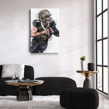Load image into Gallery viewer, Derek Carr Canvas Art – New Orleans Saints Wall Decor
