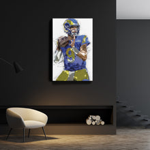 Load image into Gallery viewer, Matthew Stafford Canvas Art – Los Angeles Rams Wall Decor
