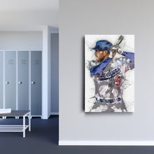 Load image into Gallery viewer, Freddie Freeman Canvas Art – Los Angeles Dodgers Wall Decor
