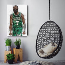 Load image into Gallery viewer, Jaylen Brown Canvas Art – Boston Celtics Wall Decor
