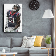 Load image into Gallery viewer, Will Anderson Jr. Canvas Art – Houston Texans Wall Decor
