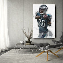 Load image into Gallery viewer, Saquon Barkley Canvas Art - Philadelphia Eagles Wall Decor
