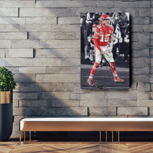Load image into Gallery viewer, Patrick Mahomes Canvas Art – Chiefs Celebration Wall Decor
