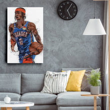 Load image into Gallery viewer, Shai Gilgeous-Alexander Canvas Art – Thunder SGA Wall Decor
