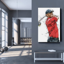 Load image into Gallery viewer, Tiger Woods Canvas Print – Masters Golf Wall Art Decor
