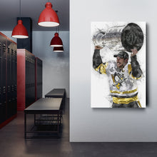 Load image into Gallery viewer, Sidney Crosby Canvas Art – Pittsburgh Penguins Wall Decor
