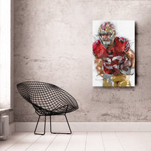 Load image into Gallery viewer, Christian McCaffrey Canvas Art – San Francisco 49ers Wall Decor
