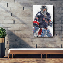 Load image into Gallery viewer, Henrik Lundqvist Canvas Art – New York Rangers Wall Decor
