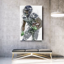 Load image into Gallery viewer, DK Metcalf Canvas Art – Seattle Seahawks Wall Decor

