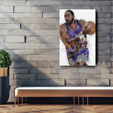 Load image into Gallery viewer, Karl Malone Canvas Art – Utah Jazz Wall Decor
