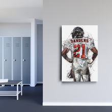 Load image into Gallery viewer, Deion Sanders Canvas Art – Atlanta Falcons Wall Decor
