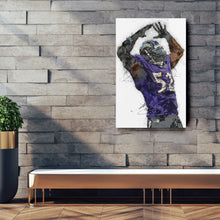 Load image into Gallery viewer, Ray Lewis Wall Art - Baltimore Ravens NFL Wall Decor
