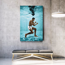 Load image into Gallery viewer, Muhammad Ali Underwater Canvas – Boxing Wall Art for Home Decor
