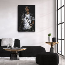 Load image into Gallery viewer, Novak Djokovic Canvas Print – Iconic Tennis Wall Art for Man Cave or Home

