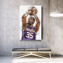 Load image into Gallery viewer, Kevin Durant Canvas Art – Phoenix Suns Wall Decor
