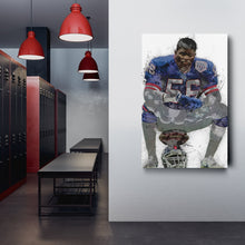 Load image into Gallery viewer, Lawrence Taylor Canvas Art – New York Giants Wall Decor
