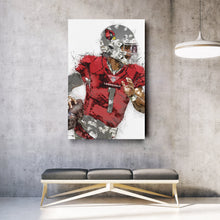 Load image into Gallery viewer, Kyler Murray Canvas Art – Arizona Cardinals Wall Decor
