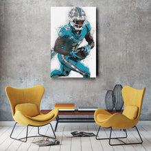 Load image into Gallery viewer, Tyreek Hill Canvas Art – Miami Dolphins Wall Decor
