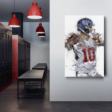 Load image into Gallery viewer, Eli Manning Canvas Art – New York Giants Wall Decor
