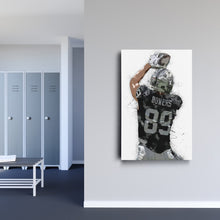 Load image into Gallery viewer, Brock Bowers Canvas Art – Las Vegas Raiders Wall Decor
