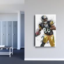 Load image into Gallery viewer, Hines Ward Canvas Art – Pittsburgh Steelers Wall Decor
