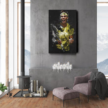 Load image into Gallery viewer, Rafael Nadal Canvas Print – Iconic Tennis Wall Art for Man Cave or Home
