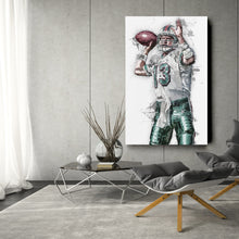 Load image into Gallery viewer, Dan Marino Canvas Art – Miami Dolphins Wall Decor
