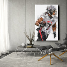 Load image into Gallery viewer, Bijan Robinson Canvas Art – Atlanta Falcons Wall Decor

