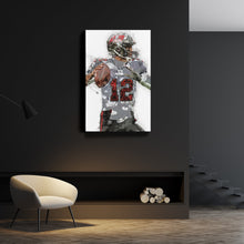 Load image into Gallery viewer, Tom Brady Canvas Art – Tampa Bay Buccaneers Wall Decor
