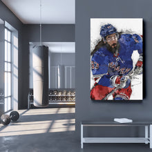 Load image into Gallery viewer, Mika Zibanejad Canvas Art – New York Rangers Wall Decor
