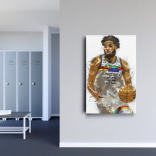 Load image into Gallery viewer, Karl-Anthony Towns Canvas Art – Minnesota Timberwolves Wall Decor
