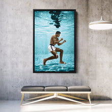 Load image into Gallery viewer, Muhammad Ali Underwater Canvas – Boxing Wall Art for Home Decor
