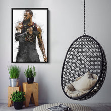 Load image into Gallery viewer, LeBron James Canvas Art – Cleveland Cavaliers Wall Decor
