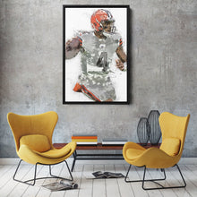 Load image into Gallery viewer, Deshaun Watson Canvas Art – Cleveland Browns Wall Decor
