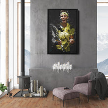 Load image into Gallery viewer, Rafael Nadal Canvas Print – Iconic Tennis Wall Art for Man Cave or Home
