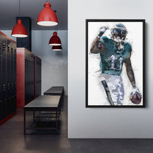 Load image into Gallery viewer, A.J. Brown Canvas Art - Philadelphia Eagles Wall Decor
