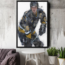 Load image into Gallery viewer, Mario Lemieux Canvas Art – Pittsburgh Penguins Wall Decor
