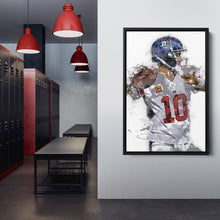 Load image into Gallery viewer, Eli Manning Canvas Art – New York Giants Wall Decor
