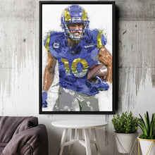 Load image into Gallery viewer, Cooper Kupp Canvas Art – Los Angeles Rams Wall Decor
