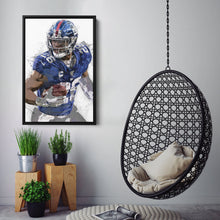 Load image into Gallery viewer, Saquon Barkley Canvas Art – New York Giants Wall Decor

