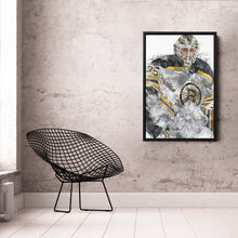 Load image into Gallery viewer, Linus Ullmark Canvas Art – Boston Bruins Wall Decor
