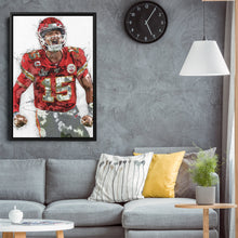 Load image into Gallery viewer, Patrick Mahomes Canvas Art – Kansas City Chiefs Wall Decor
