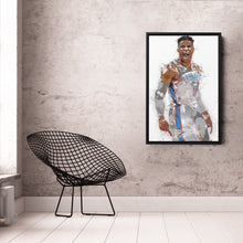 Load image into Gallery viewer, Russell Westbrook Canvas Art – Oklahoma City Thunder Wall Decor

