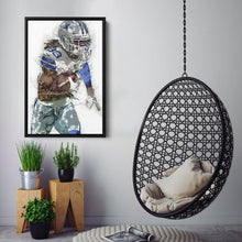 Load image into Gallery viewer, CeeDee Lamb Canvas Art – Dallas Cowboys Wall Decor
