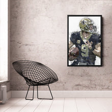 Load image into Gallery viewer, Drew Brees Canvas Art – New Orleans Saints Wall Decor
