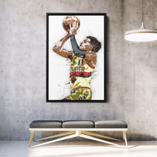 Load image into Gallery viewer, Trae Young Canvas Art – Atlanta Hawks Wall Decor
