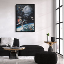 Load image into Gallery viewer, Death Star, Star Destroyer, Battle, TIE Interceptor Canvas Wall Art Decor - Star Wars Epic Art
