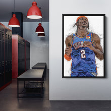 Load image into Gallery viewer, Shai Gilgeous-Alexander Canvas Art – Oklahoma City Thunder Wall Decor

