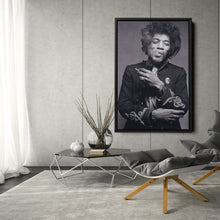 Load image into Gallery viewer, Jimi Hendrix Smoking Canvas Print – Iconic Guitarist Wall Art for Home Decor
